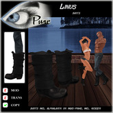 << PURE >> Pure Shoes - Linus in Black [inworld price 199L$]