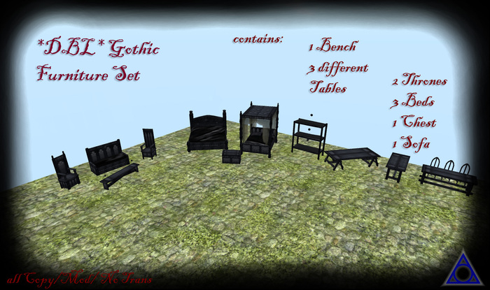 *DBL* Gothic Furniture Set DEMO