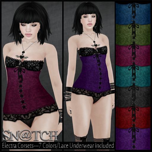 :::Sn@tch Electra Corset Set:::