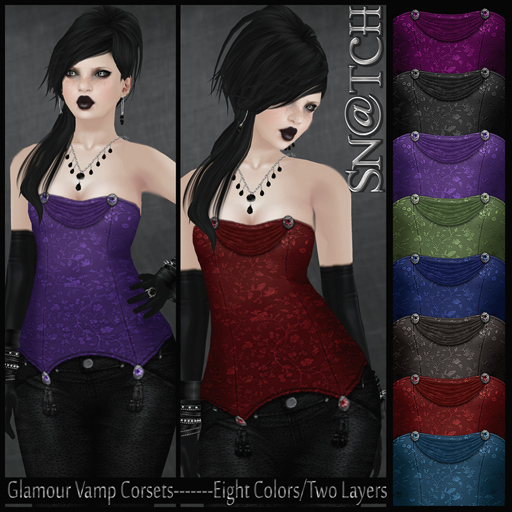 :::Sn@tch Glamour Vamp Corsets:::