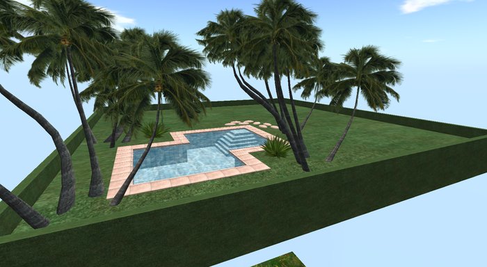 Platform with pool - 65 prims