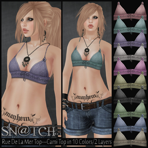 :::Sn@tch Rue Camisole Tops:::