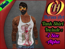 Heroes Art. Man Tank I Am At Home Sleavless Shirt Mesh Rigged