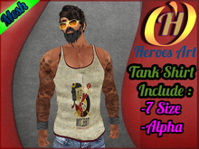 Heroes Art. Man Tank Music Is not Just a Classic Sleavless Shirt Mesh Rigged