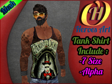 Heroes Art. Man Tank New Panic Disco 2 Torero  Sleavless Shirt Mesh Rigged