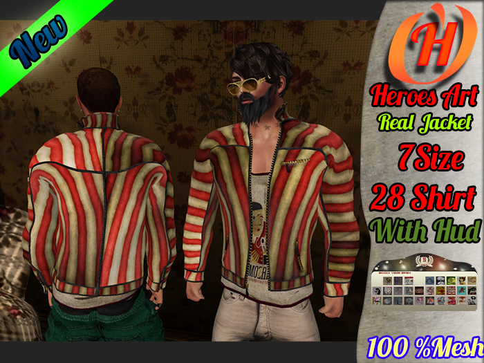 Heroes Art.   Mesh Jacket  Man  Circus Rigged