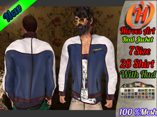 Heroes Art.   Mesh Jacket  Man Red Blu White  Rigged