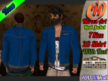 Heroes Art.   Mesh Jacket  Man Blue Rigged