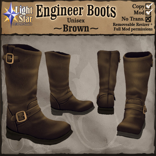 *LightStar - Engineer Boots - Brown