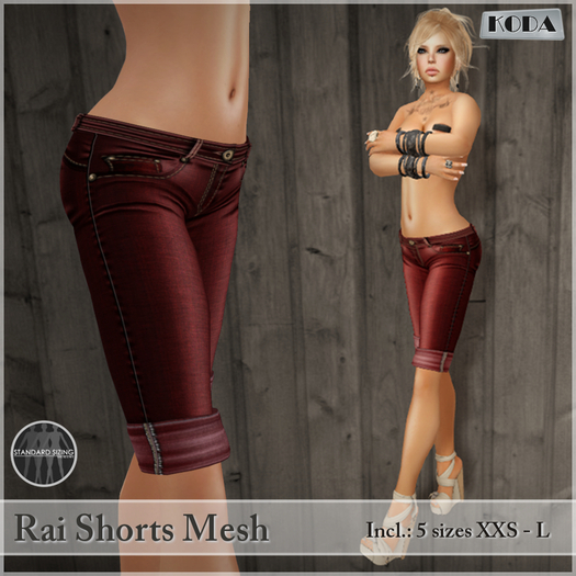 Koda - Rai Mesh shorts  red