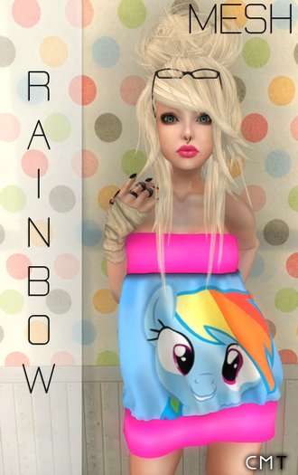 .:Atma:. Rainbow Dash Bubble Dress