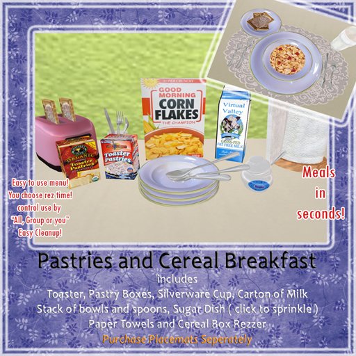!-IE-! Corn Flakes and Pop Tarts Breakfast ( boxed)