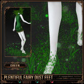 =^.^= Curious Kitties Fantasy Fuzz - Plentiful Fairy Dust Feet - Green