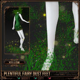 =^.^= Curious Kitties Fantasy Fuzz - Plentiful Fairy Dust Feet - Yellow