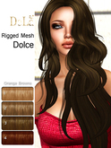 =DeLa*= Mesh Hair "Dolce" Orange Browns
