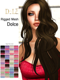 =DeLa*= Mesh Hair "Dolce" Dipped Party Colors