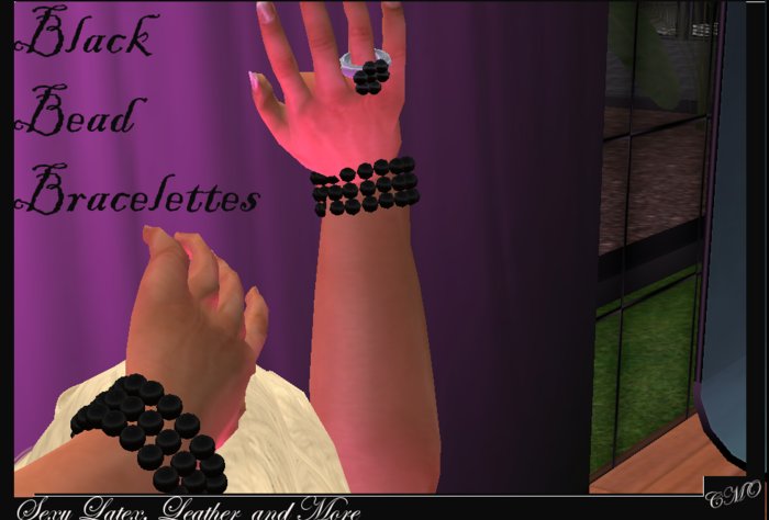 *Promo* Mesh Black Beads Braceletes by CMO