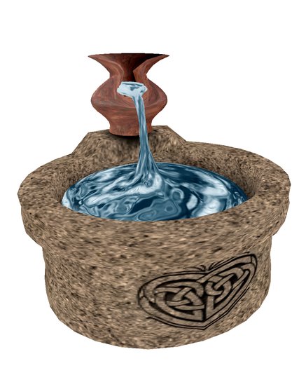 Ancient Fountain 3 Prims