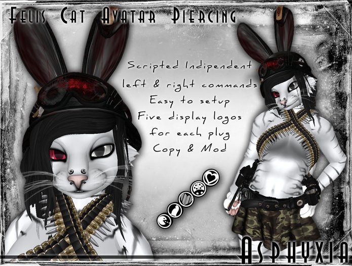 [Asphyxia Gift] Felis Cat Avatar Piercing