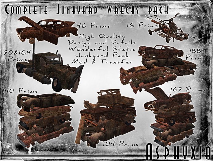 Asphyxia Complete Junkyard Wrecks Pack