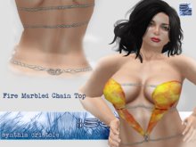 Marbled Fire Chain Top Long :}SC{: