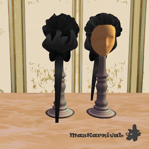 Peluca Bayeu (negra) / Bayeu wig (black)