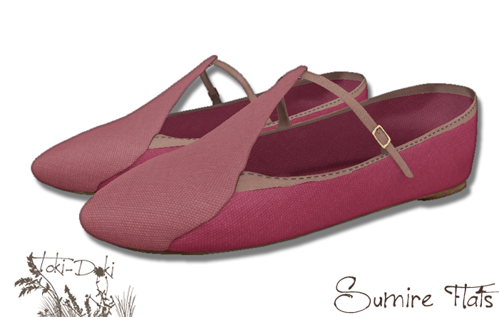 (TokiD) sumire flats (pink)