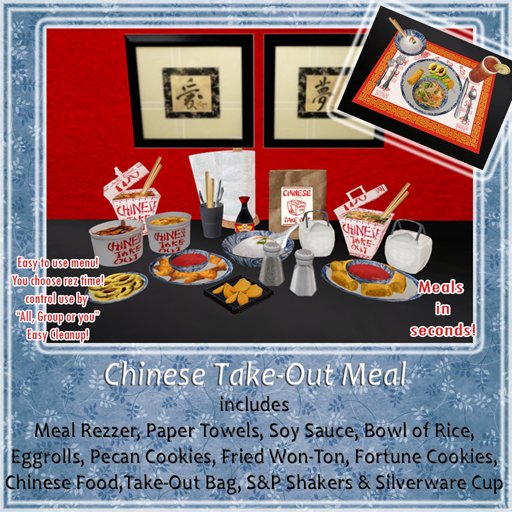 !-IE-! Chinese Take-Out Meal (Boxed)