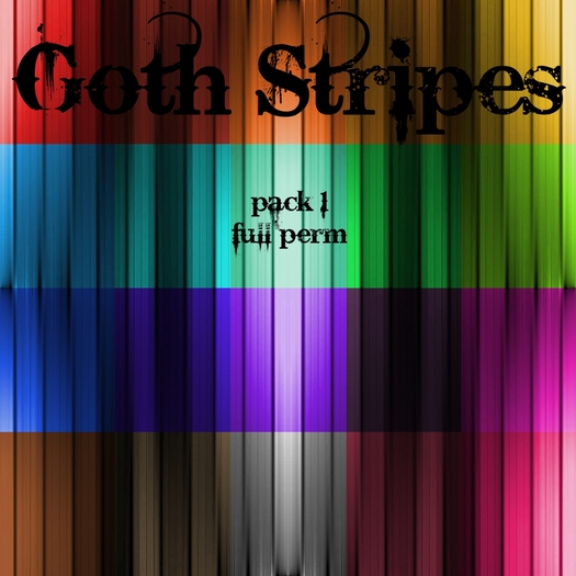 Eternal Creativity ~ Goth Stripes pack 1