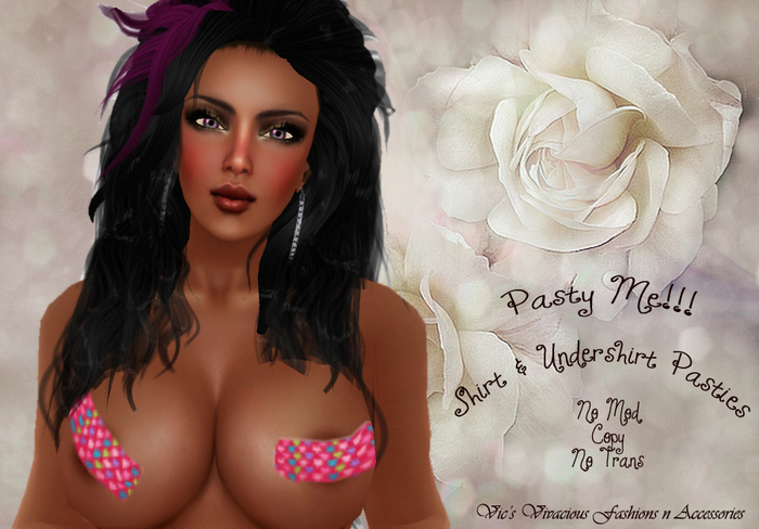 Pasty Me!! Pink Colorfull Heart Pasties (boxed)