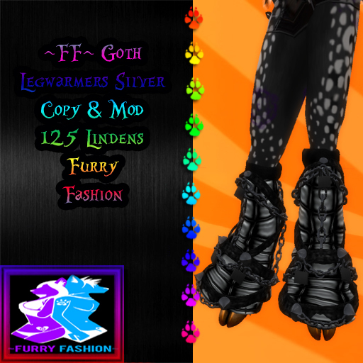 ~FF~ Goth Legwarmers Silver