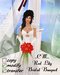 ..CM..Red Lily Bridal Bouquet B