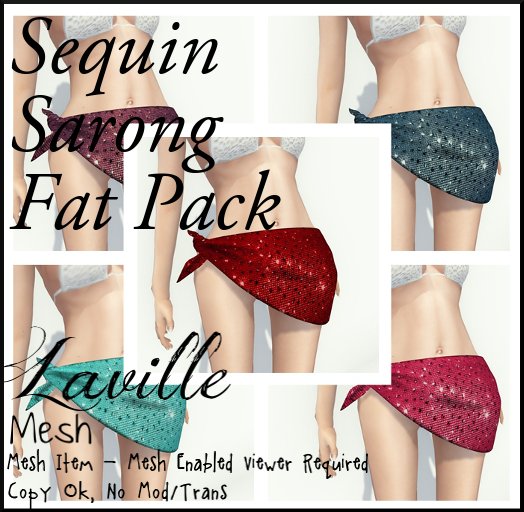 ! Laville ! Sarong - Sequin ALL COLOURS