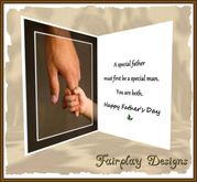 ~FDA~ A Special Father Father's Day Card*TOUCH ME*