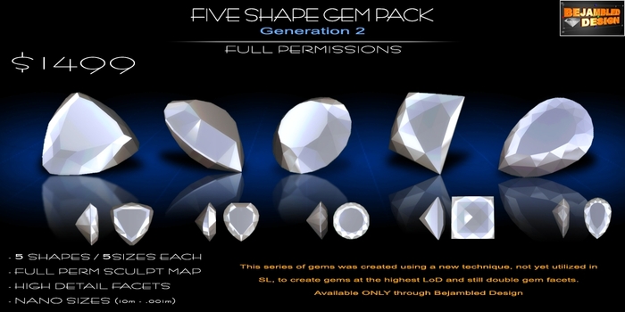 Full Perm Sculpted Gem Pack  Gen2