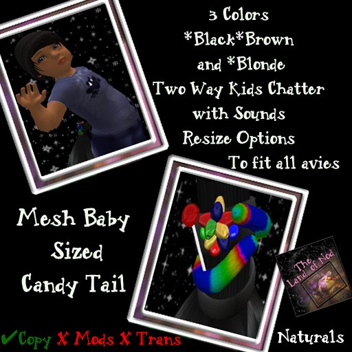 Candy Boys Tail-Natural Baby Size