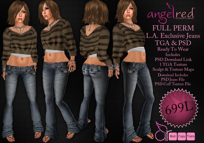 AngelRED - FULL PERM L.A. Exclusive Jeans