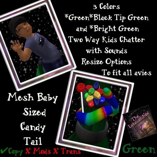 Candy Boys Tail-Mesh Baby Green