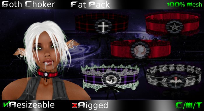 EVO -Goth Choker FAT PACK Boxed