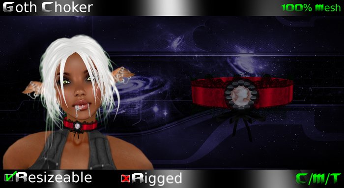 EVO -Goth Choker Face Boxed 