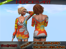 Heroes Art.-Sweater Superstar- Red Flower woman