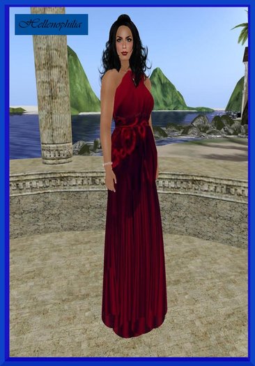 Crimson Red Goddess Toga