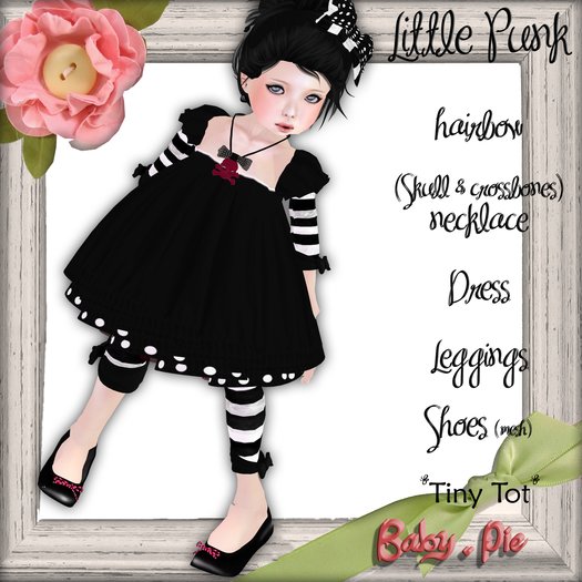 *Baby Pie* Little Punk Children's ~Tiny Tot ~ Complete Outfit