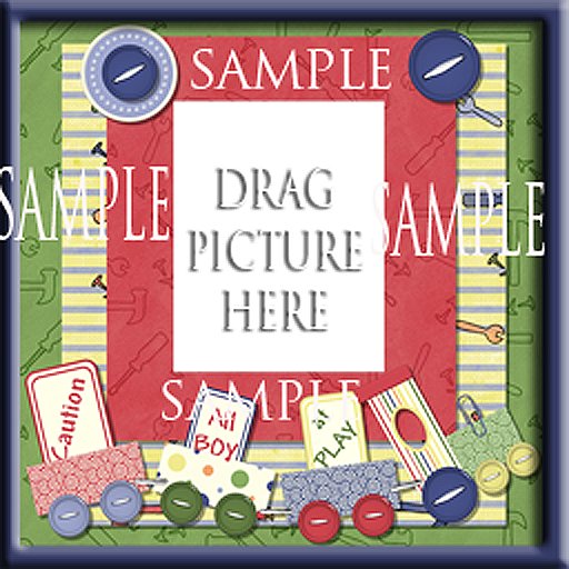 All Boy  at Play Picture Frame