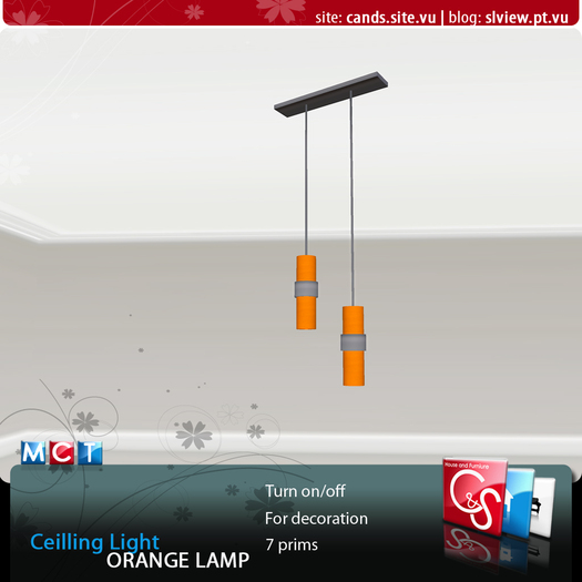 Ceilling Light - Orange Lamp