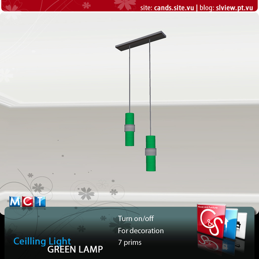 Ceilling Light - Green Lamp