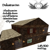 Delestran Inn - Brick tavern for medieval, rural or town builds - *now only 92 prims*
