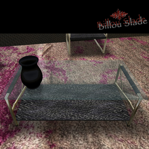 coffee table leather metal
