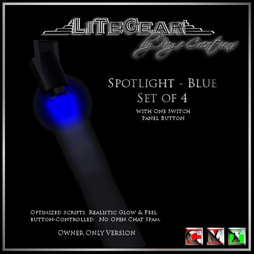 -{LiTeGear}- Spotlights - Blue (Owner Only Version)