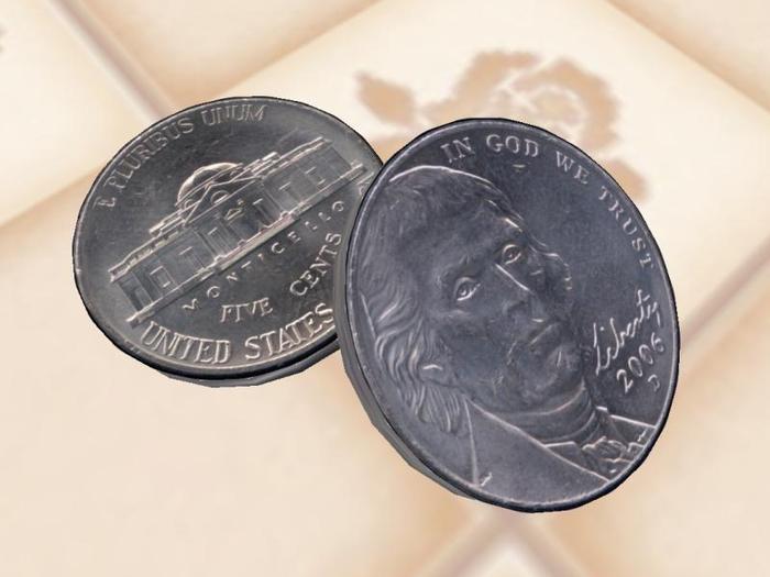 Human-Sized 2006 United States Nickel